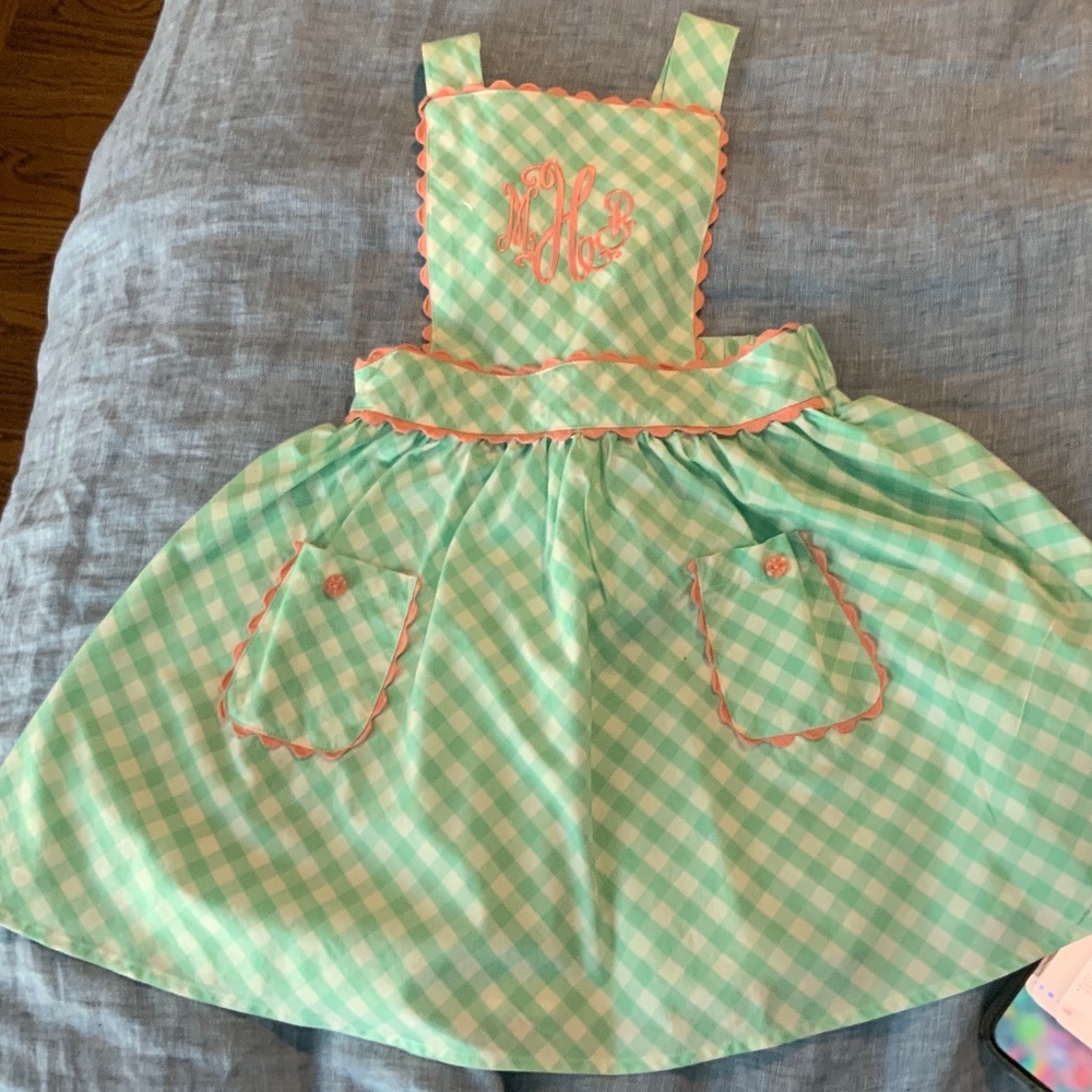 Monogrammed apron jumper mHb